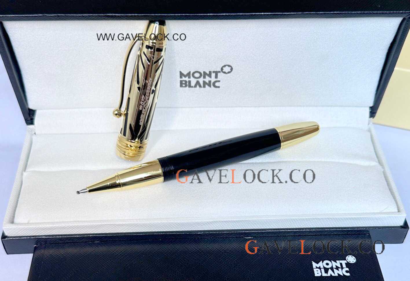 2024! Clone Montblanc 100 Yrs Anniversary Doue Classique Black-Gold Cap